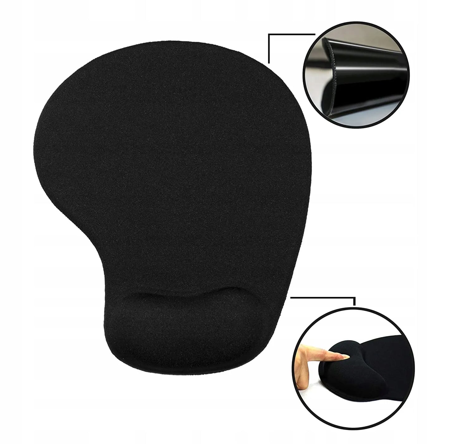 Ergonomiškas pelės kilimėlis su geliniu riešo atrama