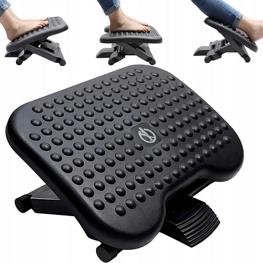 Ergonomiškas reguliuojamas biuro kojų atramos pagrindas XXL po stalu