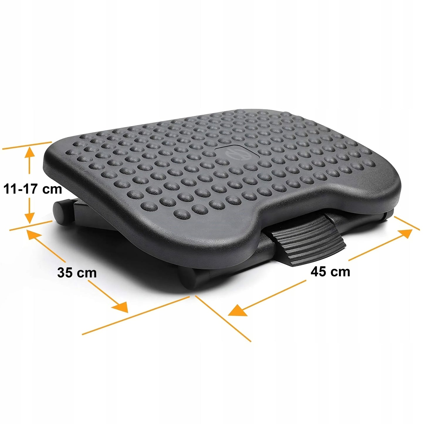 Ergonomiškas reguliuojamas biuro kojų atramos pagrindas XXL po stalu
