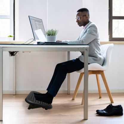 Ergonomiškas reguliuojamas biuro kojų atramos pagrindas XXL po stalu