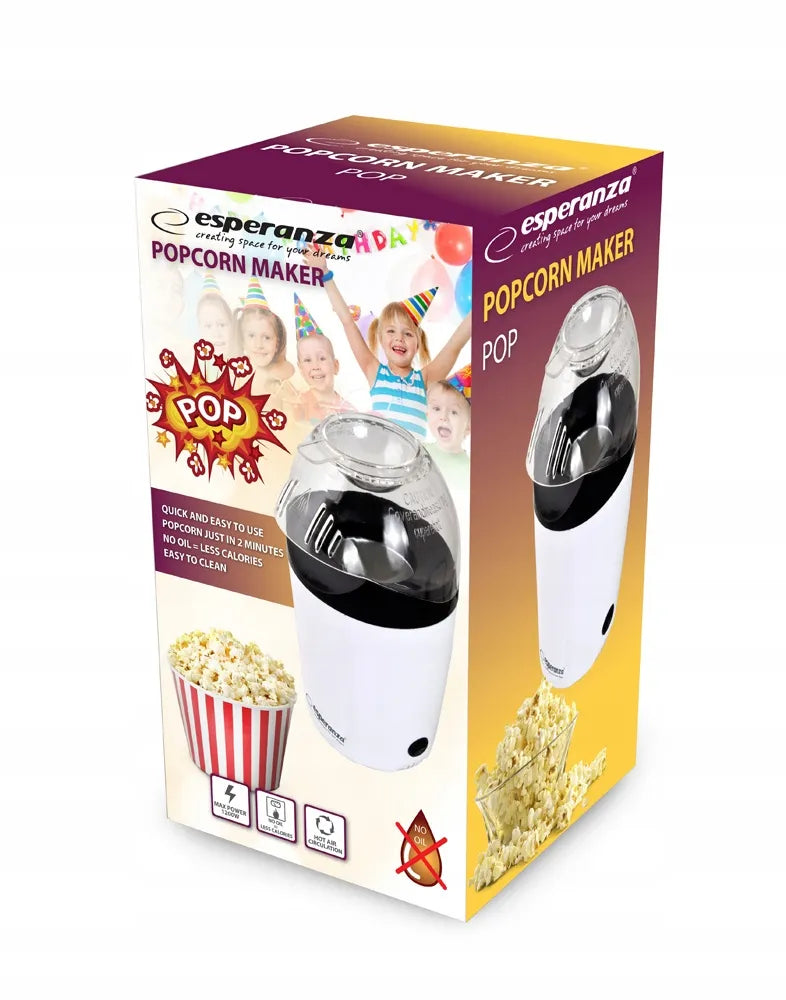 „Esperanza“ spragėsių aparatas be aliejaus, 1200 W, spragėsiai per 3 minutes