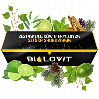 Eterinių aliejų rinkinys „Sztuka Saunowania“ Bilovit 6x10ml