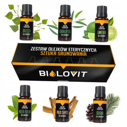 Eterinių aliejų rinkinys „Sztuka Saunowania“ Bilovit 6x10ml
