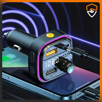 Eurolook RT-6 FM siųstuvas Bluetooth automobilinis MP3 grotuvas QC 3.0 USB įkroviklis laisvų rankų įranga