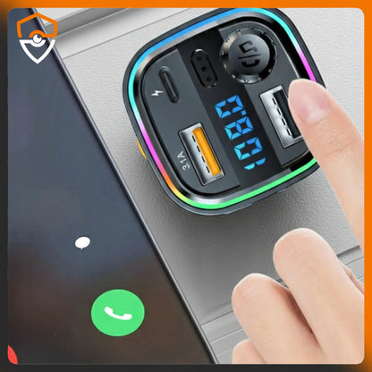 Eurolook RT-6 FM siųstuvas Bluetooth automobilinis MP3 grotuvas QC 3.0 USB įkroviklis laisvų rankų įranga
