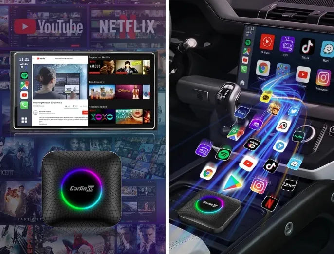 Belaidis adapteris Carlinkit Tbox 4/64 GB CarPlay Android Auto