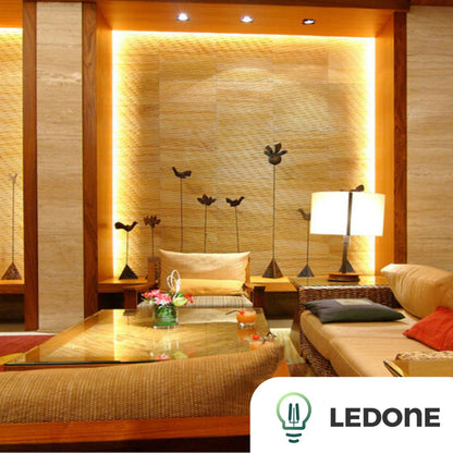 LED juosta RGBW Šiltai balta Šaltai balta Rinkinys 5m Su pulteliu Maitinimo blokas 5050 12V CE