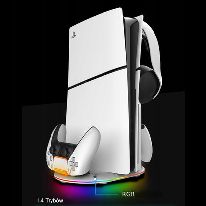 RGB įkrovimo stotelės stovas Sony PlayStation PS5 Slim / PS5 Pro