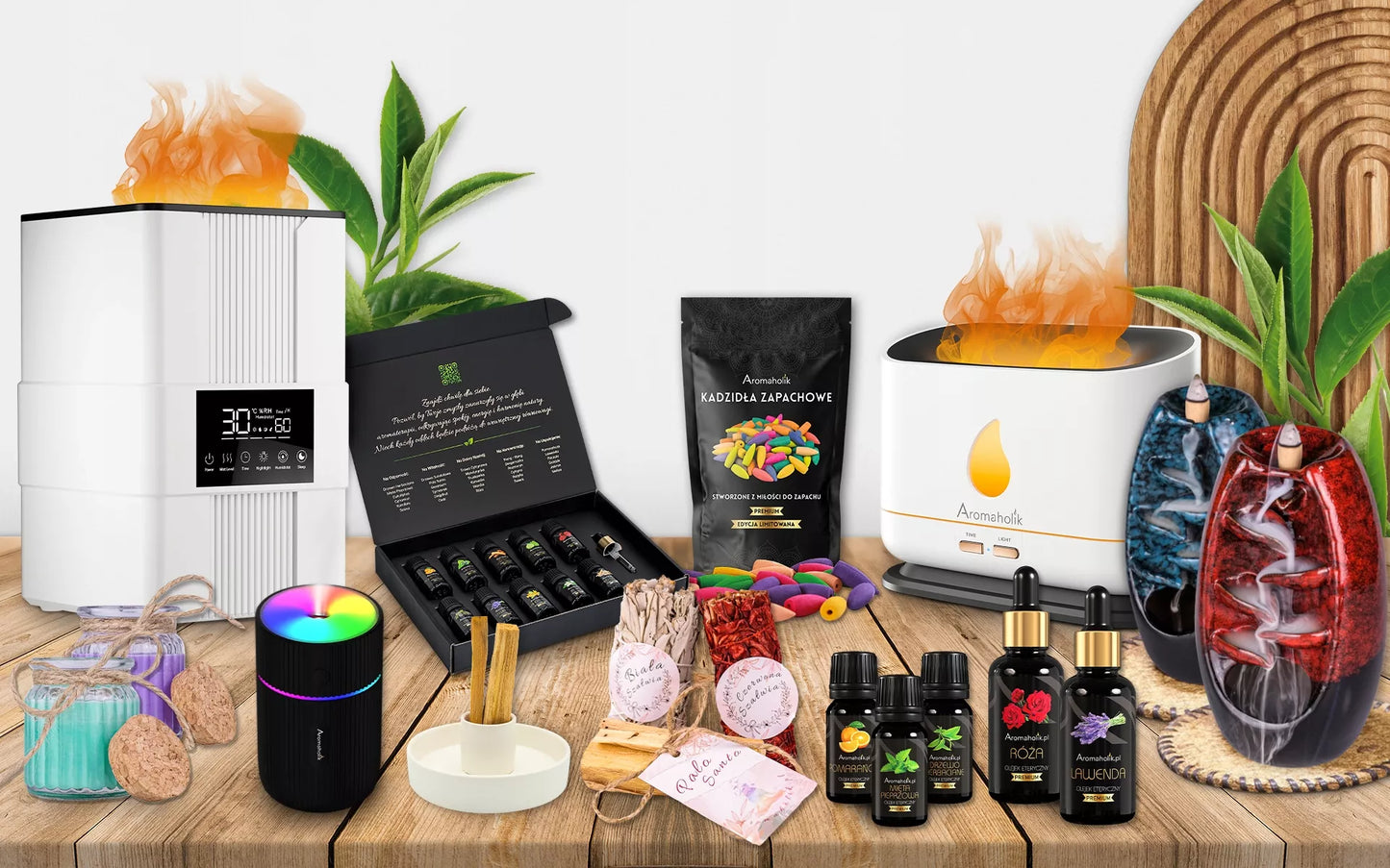 Natūralūs eteriniai aliejai pirties, difuzoriaus, aromaterapijos rinkiniui – 10 vnt.