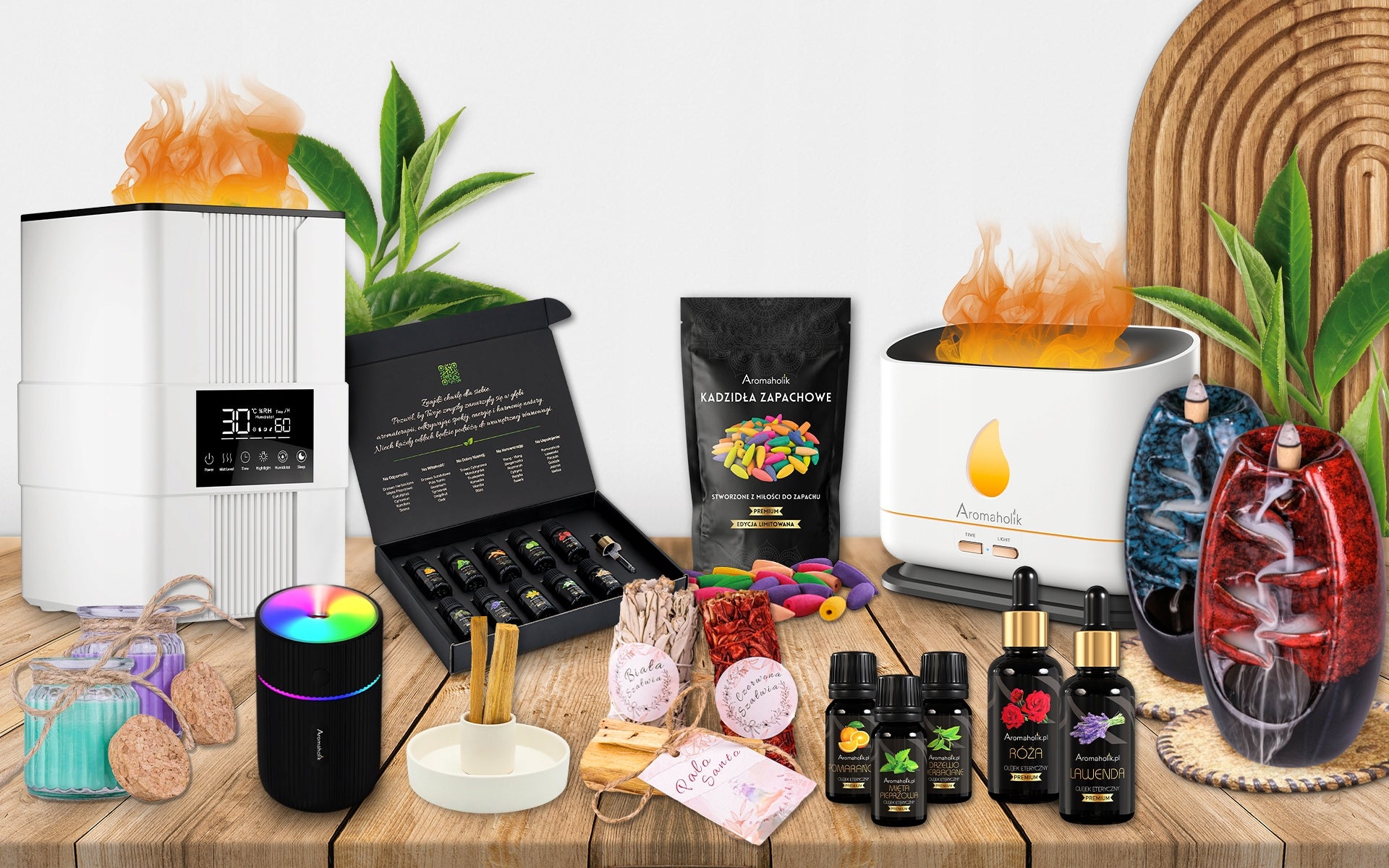 Natūralūs eteriniai aliejai pirties, difuzoriaus, aromaterapijos rinkiniui – 10 vnt.