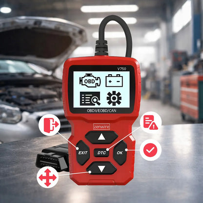 Diagnostinis skaitytuvas OBD2 CAN VIN BMW su ekranu