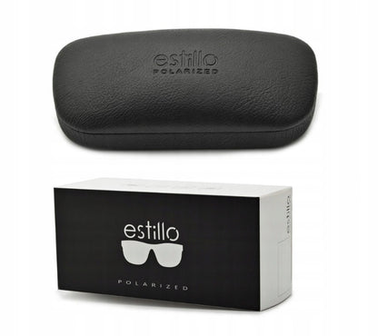 Vyriški akiniai POLIARIZUOTI saulės akiniai Veidrodiniai ESTILLO prekės ženklo + DOVANOS
