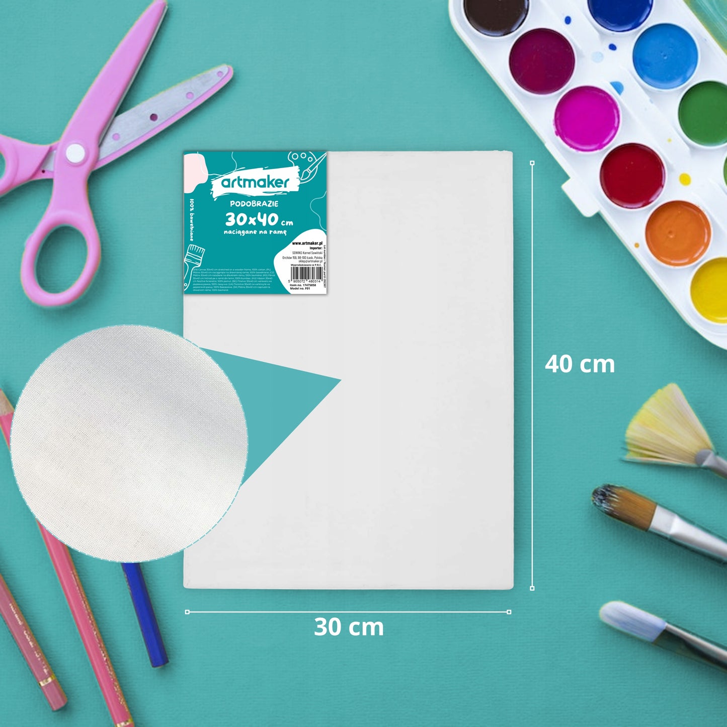 Meno tapybos rinkinys su molbertu, dažais, dovana vaikams