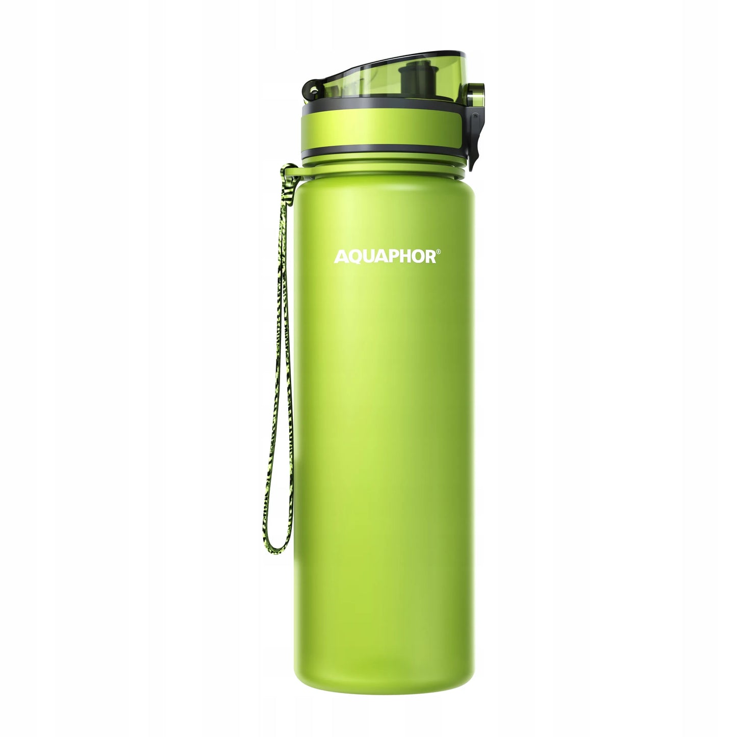Filtruojanti gertuvė AQUAPHOR City 800 ml, žalia sporto gertuvė su filtru