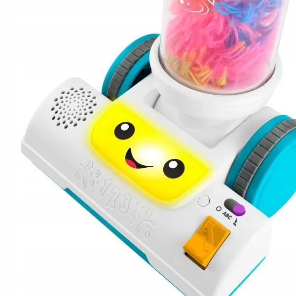 „Fisher-Price“ „Mokykis ir juokis!“ žaislinis dulkių siurblys mažyliams 2 viename