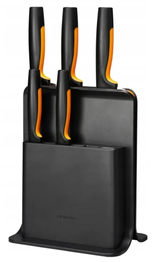 FISKARS 5 peilių rinkinys su stovu, Functional Form, juodas, 1057554