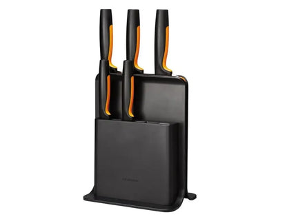 FISKARS 5 peilių rinkinys su stovu, Functional Form, juodas, 1057554