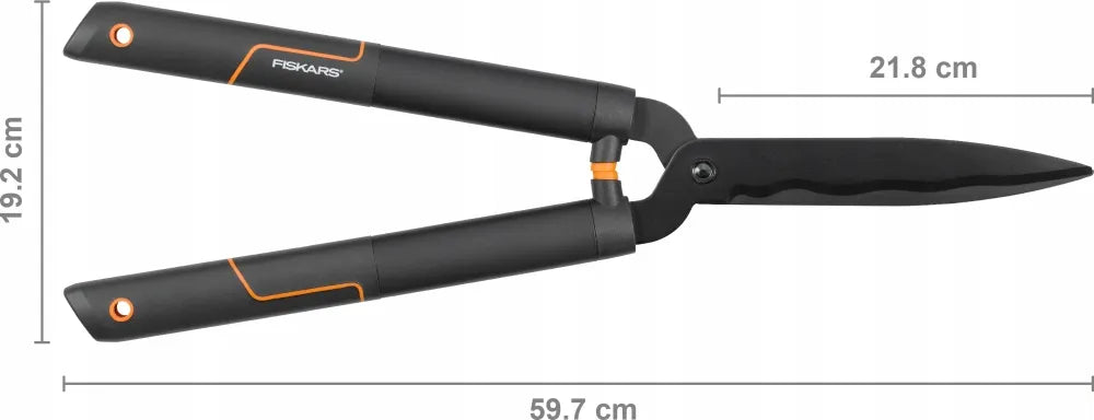FISKARS SINGLESTEEP HS22 rankinės gyvatvorių žirklės krūmams karpyti