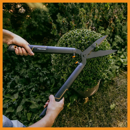 FISKARS SINGLESTEEP HS22 rankinės gyvatvorių žirklės krūmams karpyti