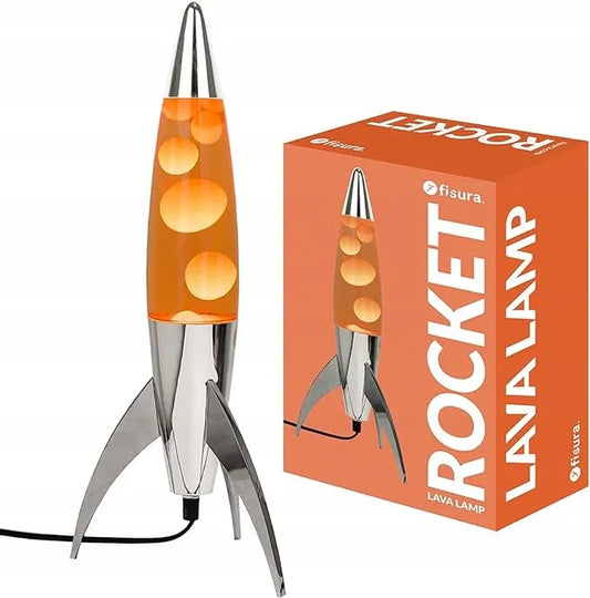 FISURA lavos lempa raketa ROCKET 20X20X45 CM oranžinė 157739
