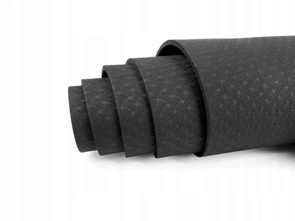Fit.Me jogos ir fitneso kilimėlis, storas 0,6 cm, neslystantis, juodas