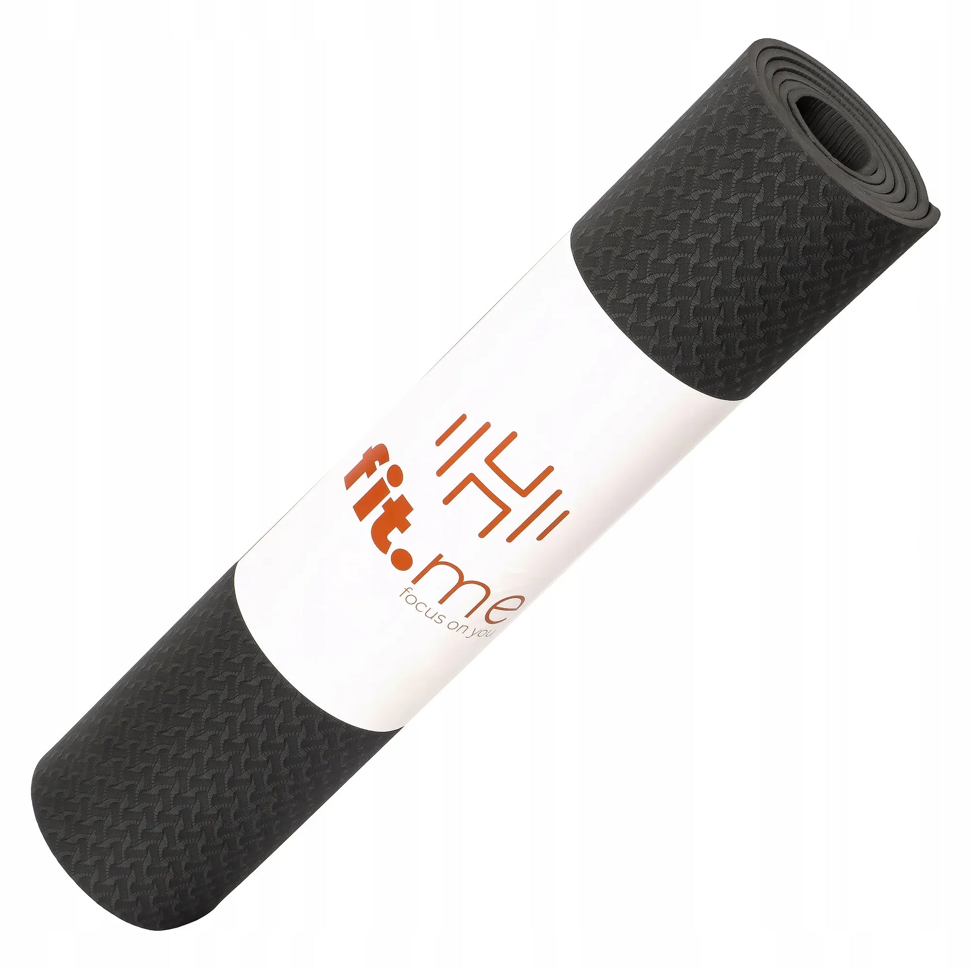 Fit.Me jogos ir fitneso kilimėlis, storas 0,6 cm, neslystantis, juodas