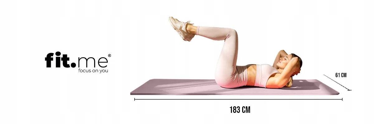 Fit.Me jogos kilimėlis – minkštas, 1,5 cm storio, treniruočių fitneso kilimėlis