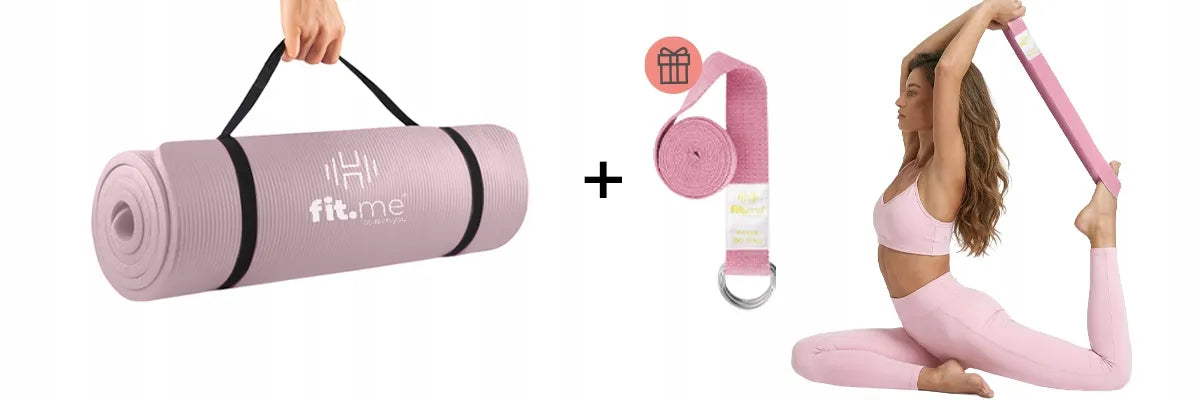 Fit.Me jogos kilimėlis – minkštas, 1,5 cm storio, treniruočių fitneso kilimėlis