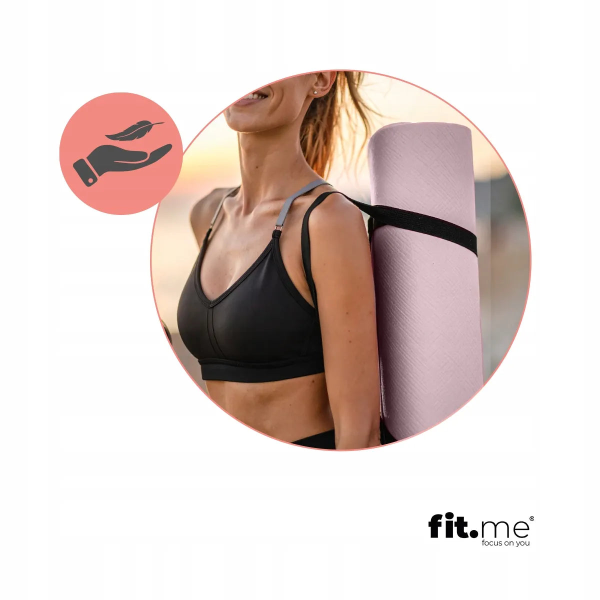 Fit.Me jogos kilimėlis – minkštas, 1,5 cm storio, treniruočių fitneso kilimėlis
