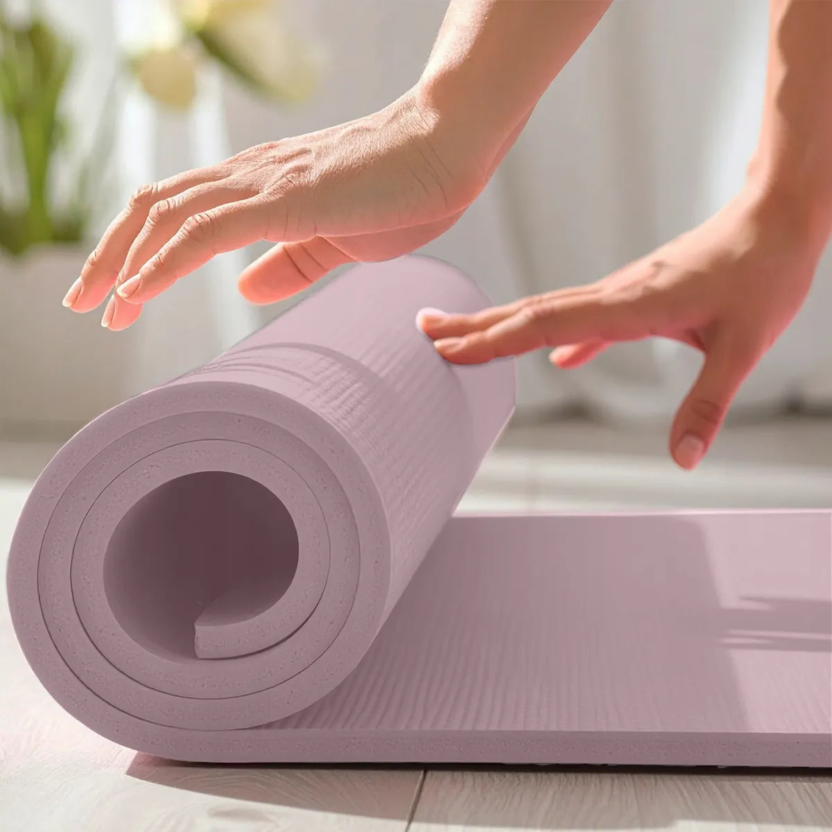 Fit.Me jogos kilimėlis – minkštas, 1,5 cm storio, treniruočių fitneso kilimėlis