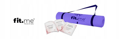 Fit.Me jogos, pilateso ir mankštos kilimėlis iš TPE su raštu, neslystantis