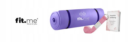 Fit.Me NBR mankštos kilimėlis jogai ir fitnesui 1,5 cm, violetinis