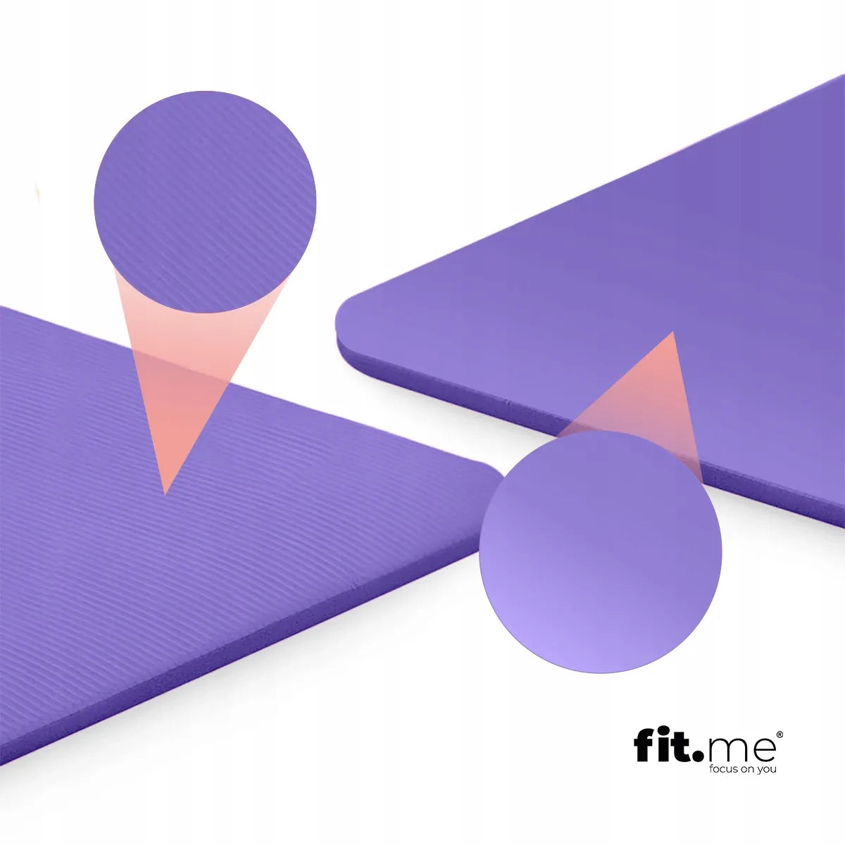 Fit.Me NBR mankštos kilimėlis jogai ir fitnesui 1,5 cm, violetinis