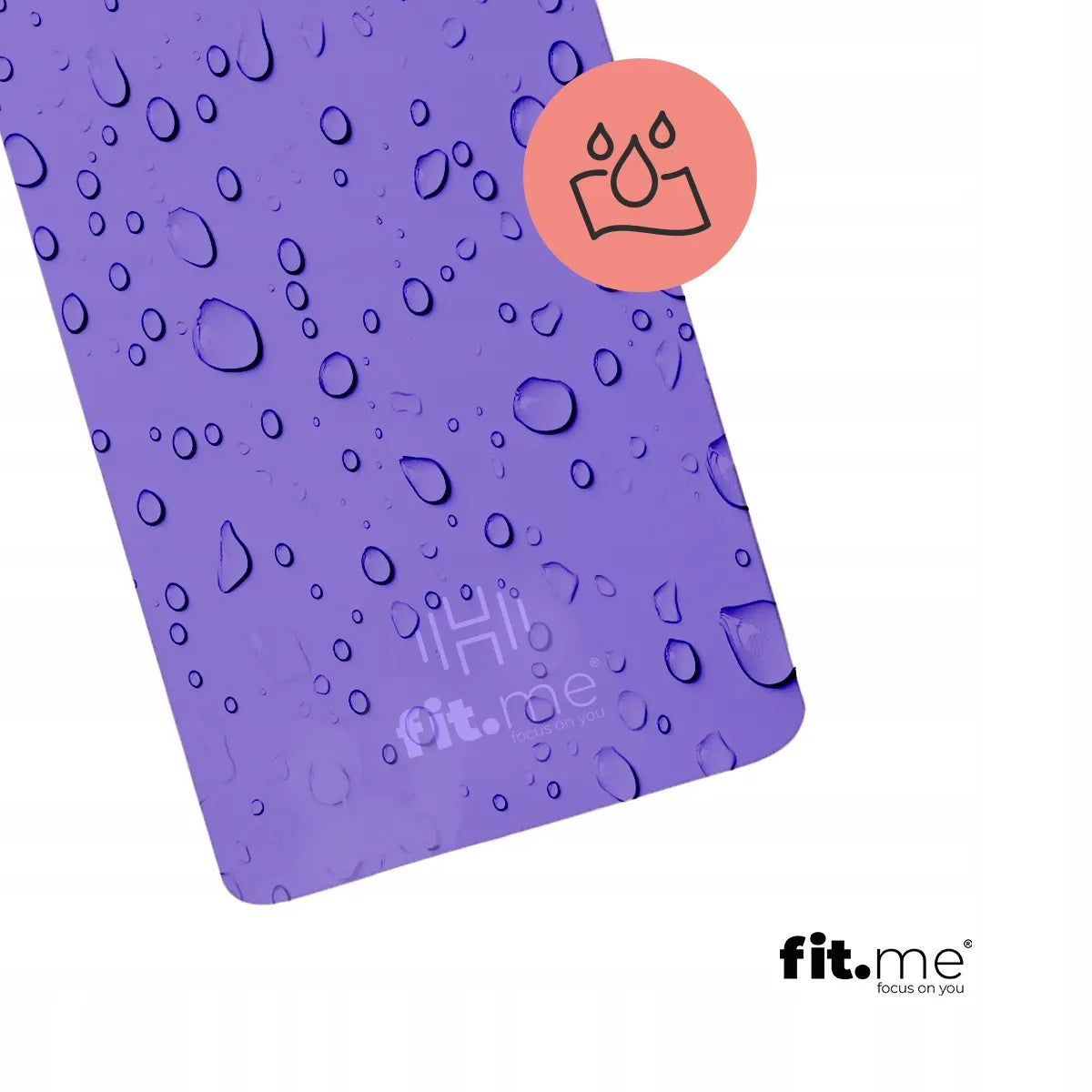 Fit.Me NBR mankštos kilimėlis jogai ir fitnesui 1,5 cm, violetinis