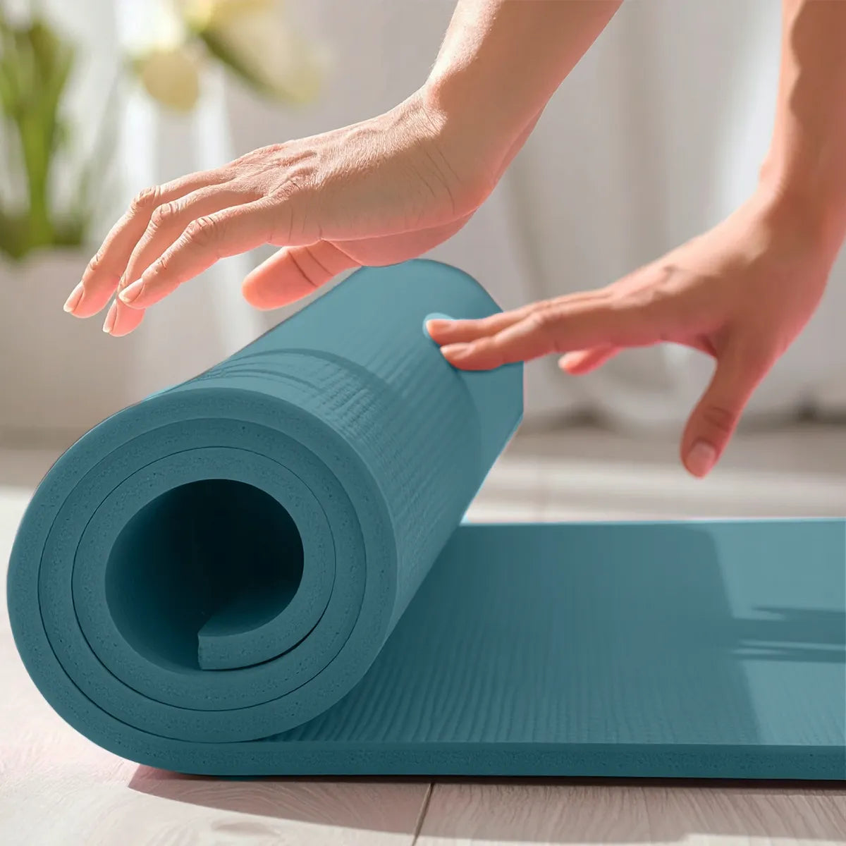 Fit.Me NBR sportinis kilimėlis jogai ir fitnesui, minkštas, storas 1,5 cm