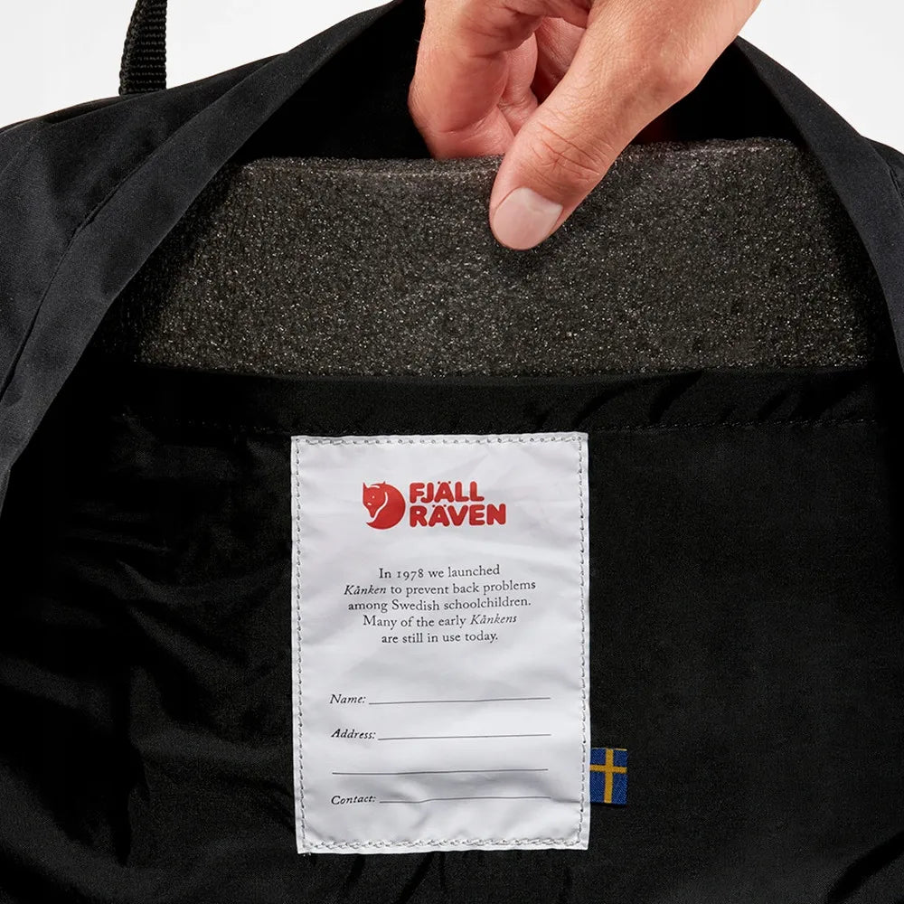 Fjällräven Kånken Original juoda miesto kuprinė