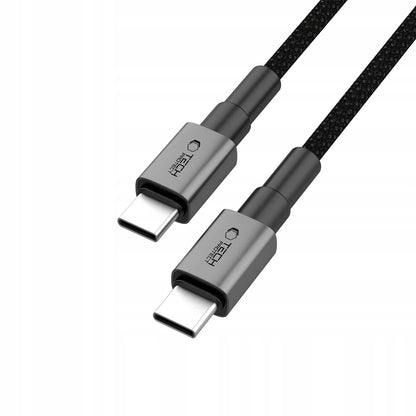 FM siųstuvas LED automobilinis įkroviklis Bluetooth USB + Type-C laidas 50 cm