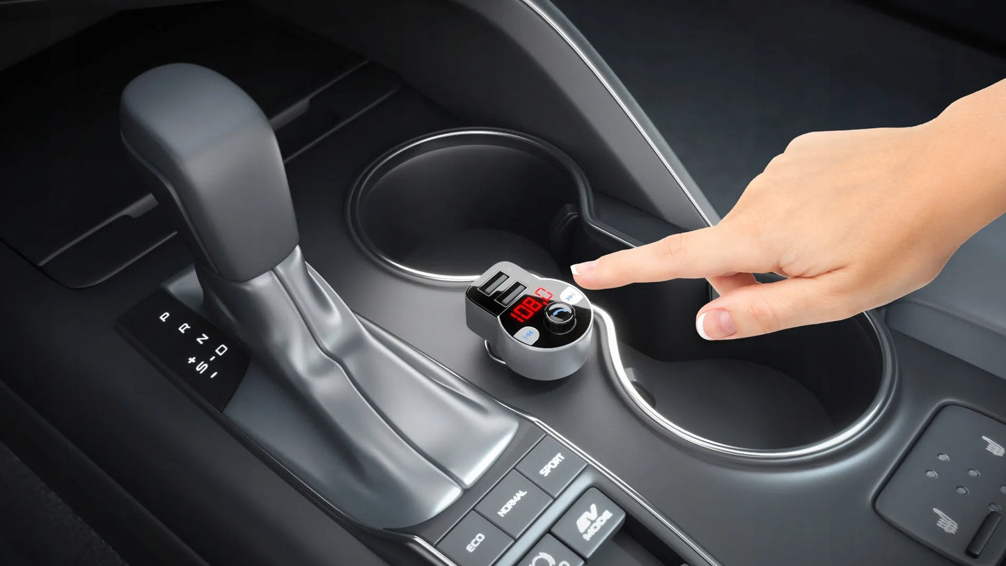 FM siųstuvas TechniSat DIGICAR 1 BT „Bluetooth 5.0“ laisvų rankų įranga su USB