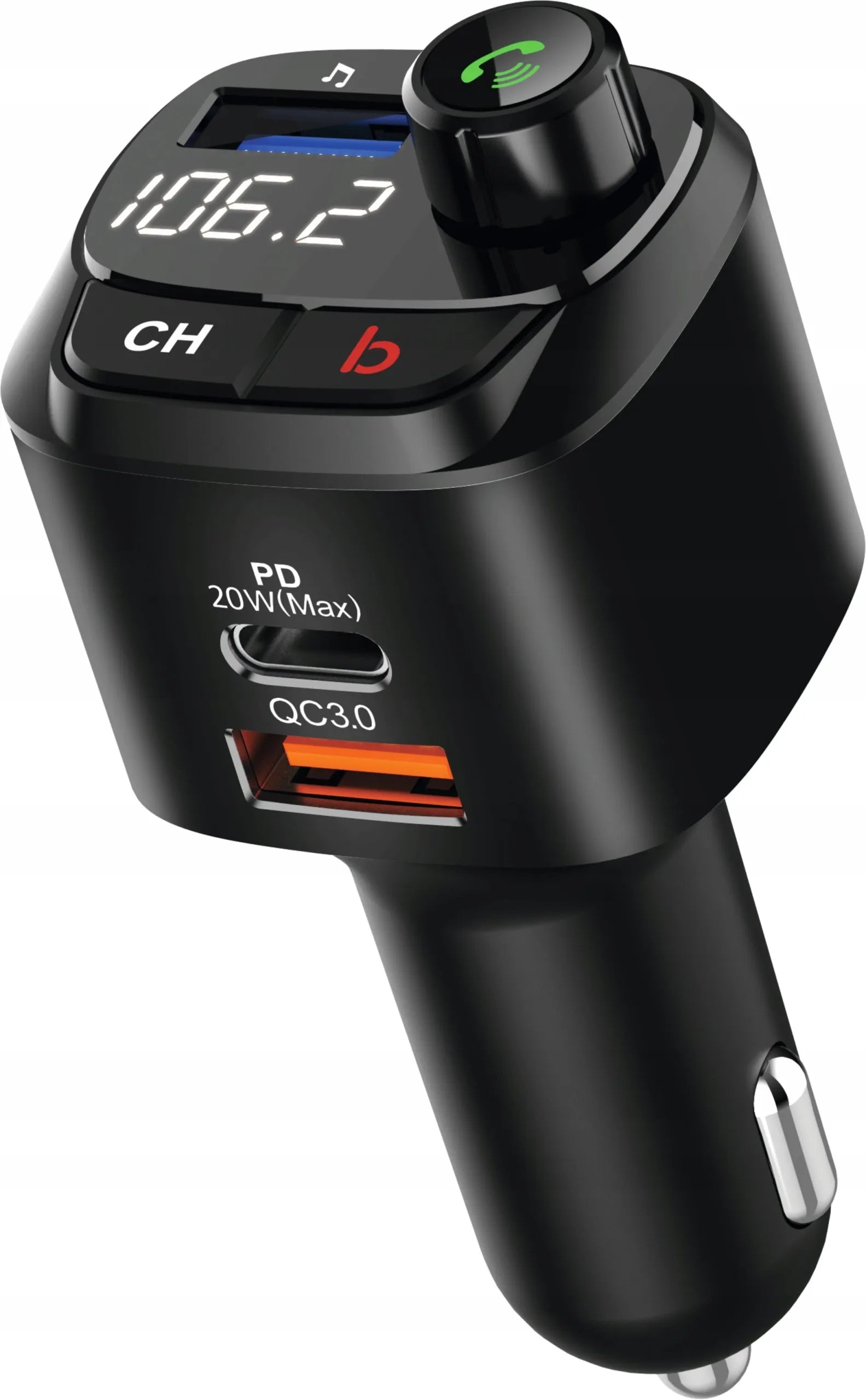 FM siųstuvas TechniSat DIGICAR 200 BT Bluetooth USB-C QC 3.0 12/24V