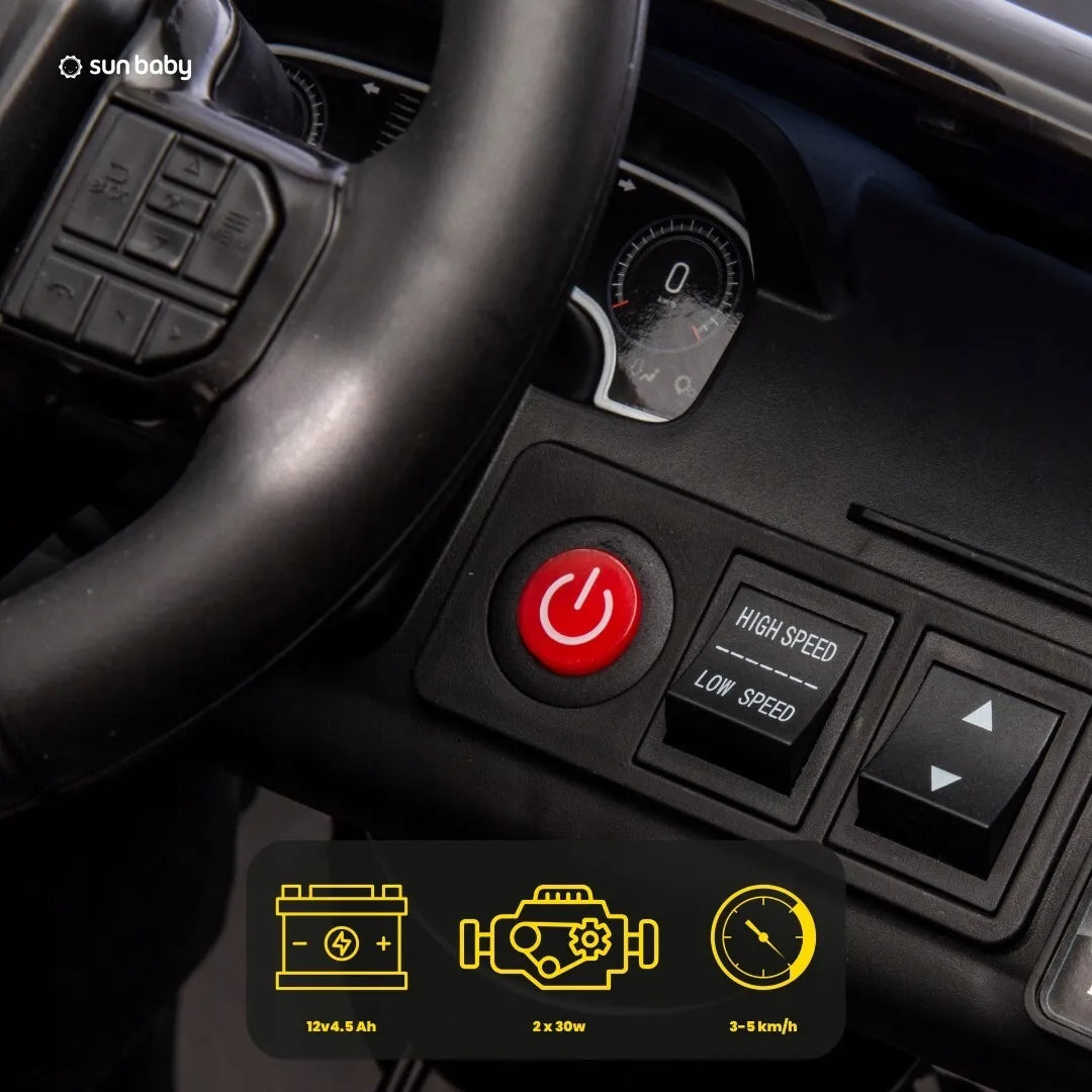 FORD elektrinis automobilis vaikams 12V 4.5Ah su MP3 ir nuotolinio valdymo pulteliu