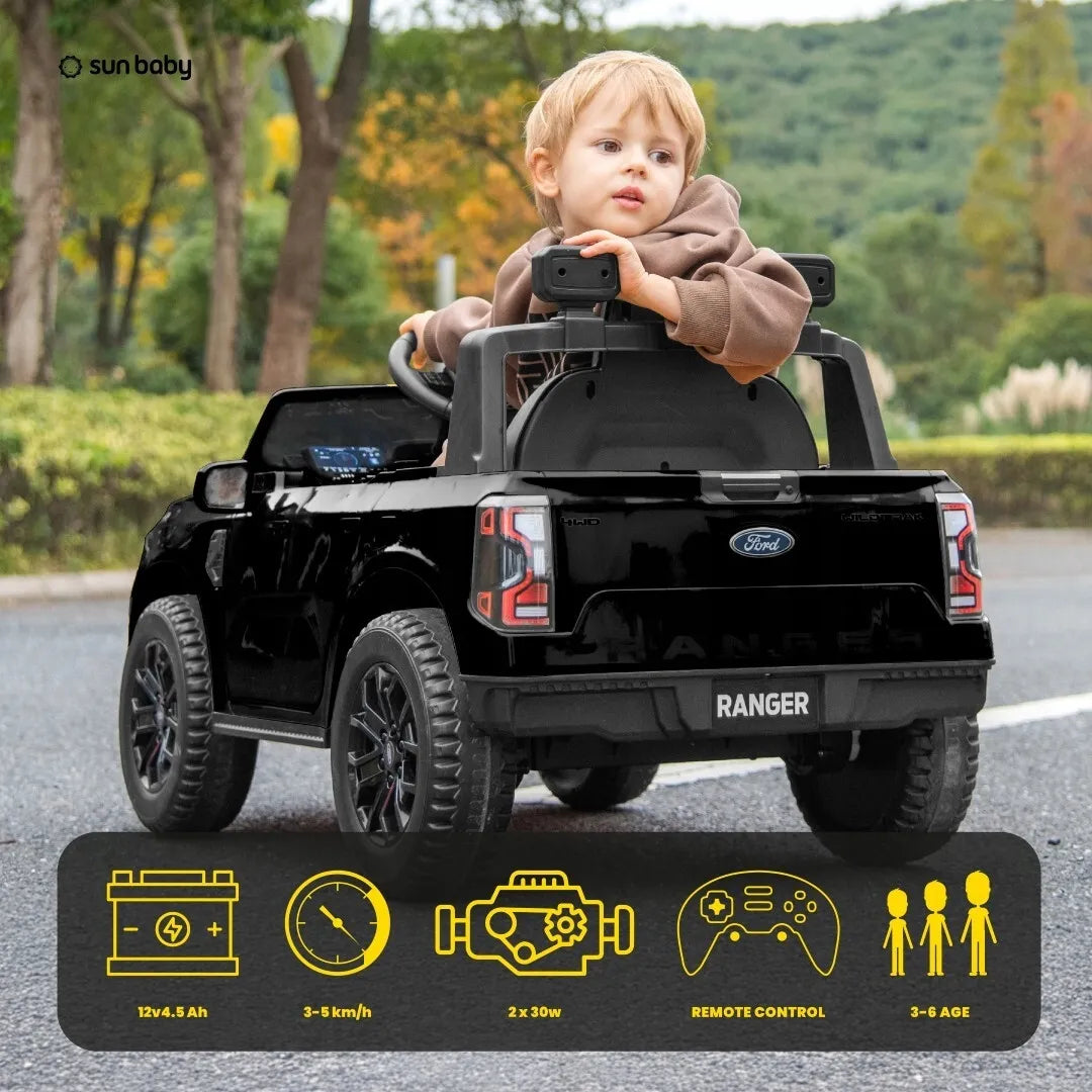 FORD elektrinis automobilis vaikams 12V 4.5Ah su MP3 ir nuotolinio valdymo pulteliu