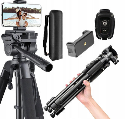 Foto stovas tripodas fotoaparatui kamerai telefonui aukštas 4in1 168 cm