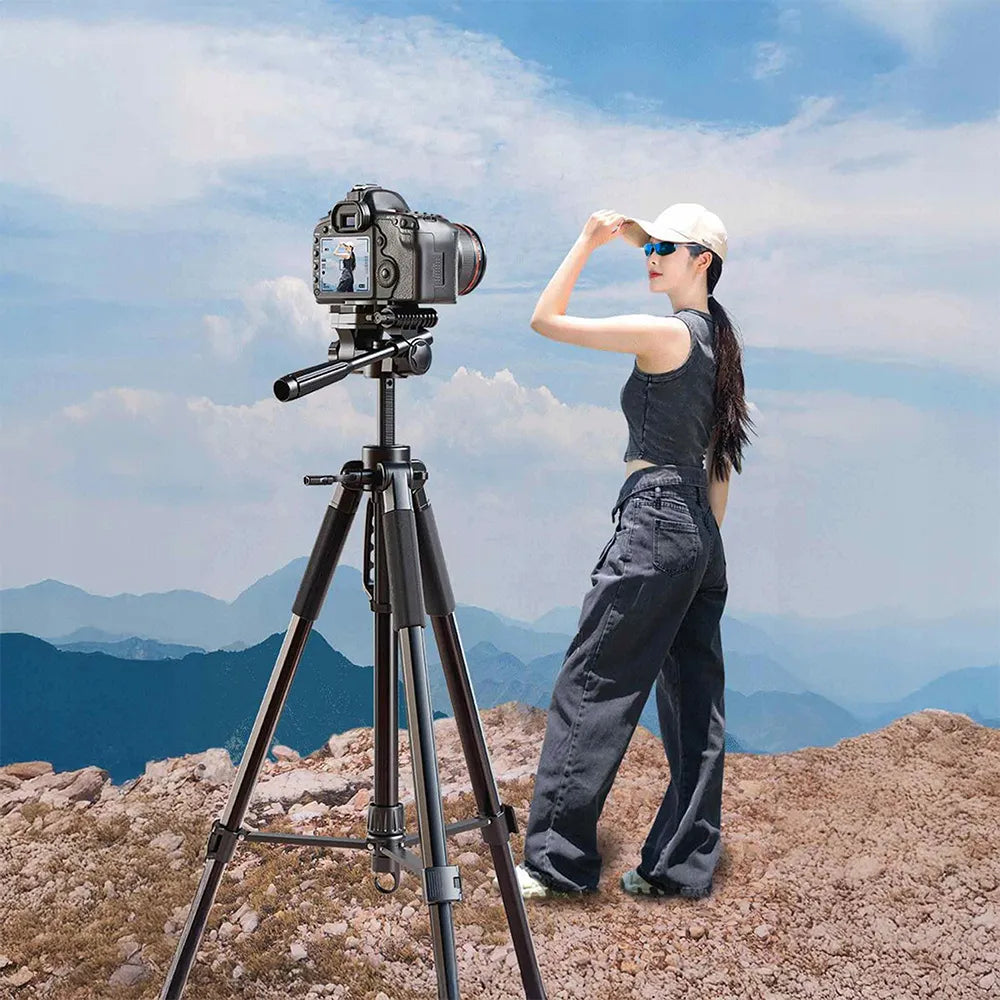 Foto stovas tripodas fotoaparatui kamerai telefonui aukštas 4in1 168 cm