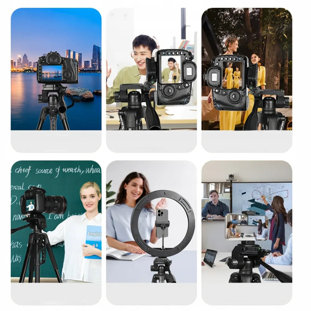 Foto stovas tripodas fotoaparatui kamerai telefonui aukštas 4in1 168 cm