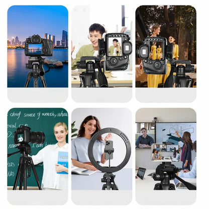 Foto stovas tripodas fotoaparatui kamerai telefonui aukštas 4in1 168 cm