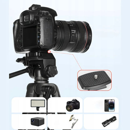 Foto stovas tripodas fotoaparatui kamerai telefonui aukštas 4in1 168 cm