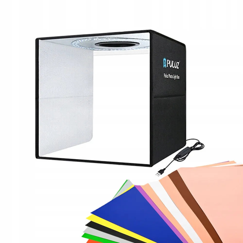 Fotobox 40 × 40 × 40 cm LED bešešėlė fotostudija