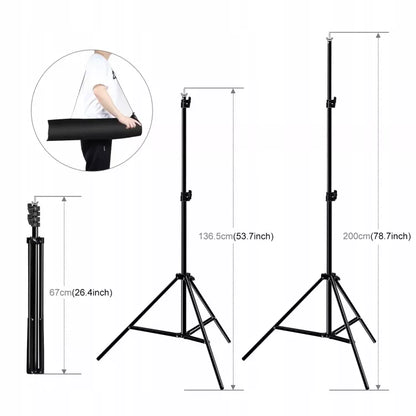 Fotografinio fono stovo komplektas 200 × 300 cm