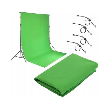 Fotografinis fonas Green Screen 2 x 3m žalias be atspindžių