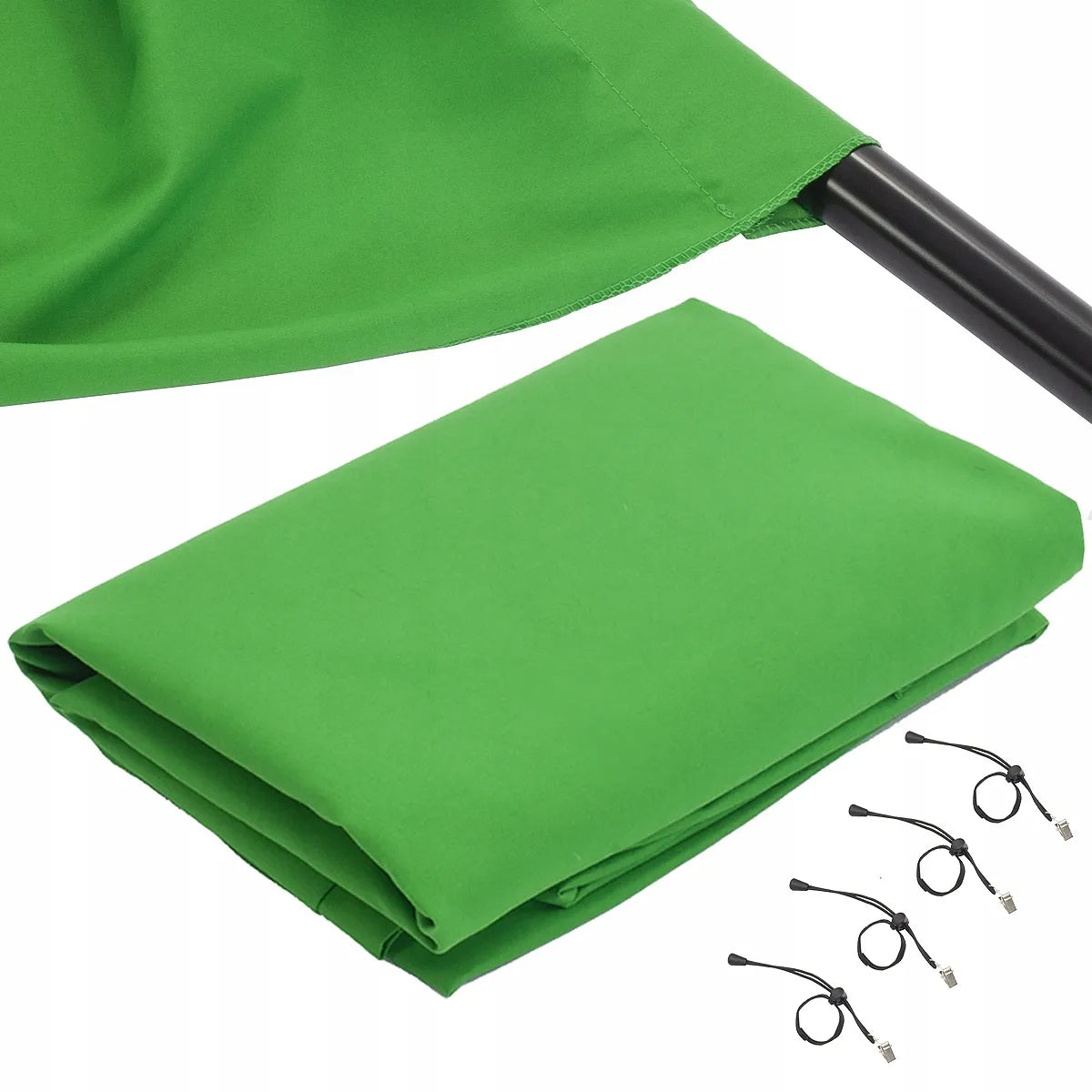 Fotografinis fonas Green Screen 2 x 3m žalias be atspindžių
